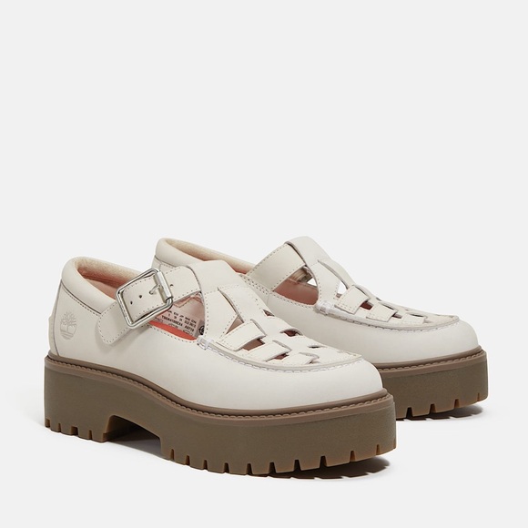 Timberland Women's Stone Street Platform Buckle Shoe Size 9 Leather Mary Jane - Picture 10 of 16